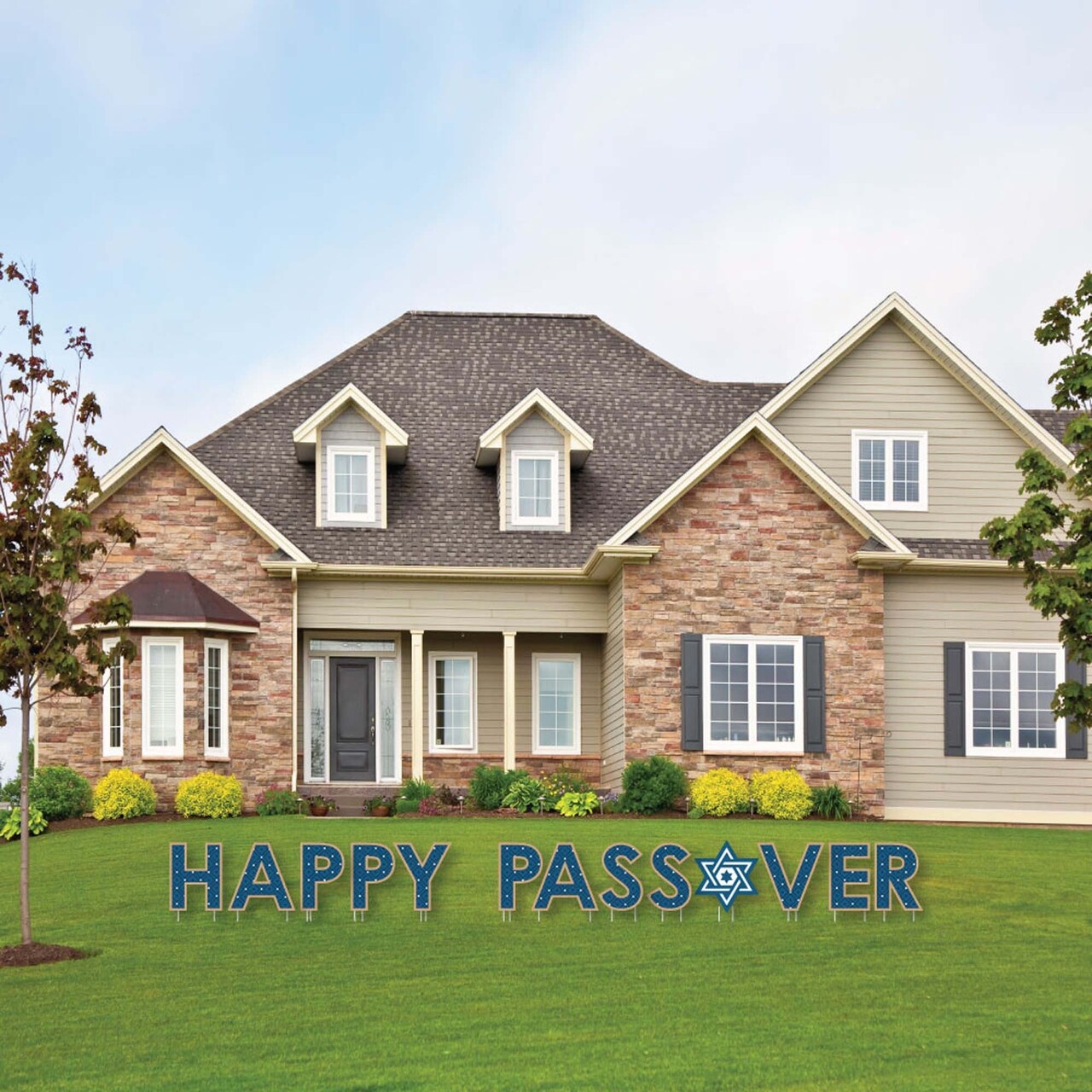 Big Dot of Happiness Happy Passover - Yard Sign Outdoor Lawn Decorations - Pesach Party Yard Signs - Happy Passover